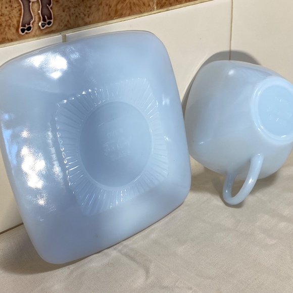 Vintage Fire King Cup and Saucer Set - Picture 3 of 5